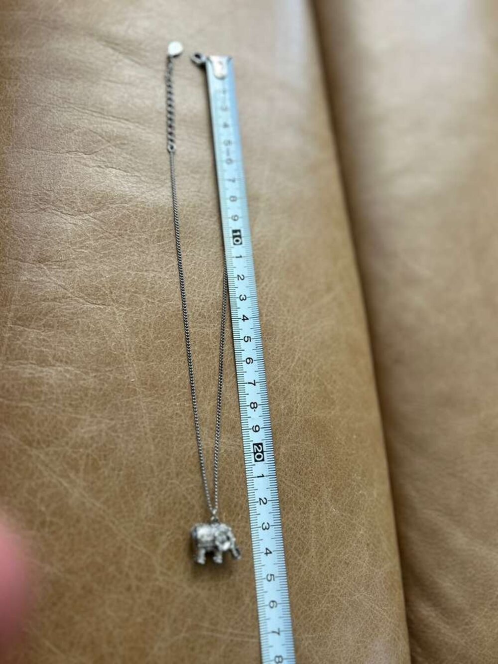 Silver Elephant Pendant Necklace